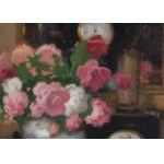 Alfons Karpinski (1875 Rozwadów near Tarnobrzeg - 1961 Kraków), Still life with roses in a vase