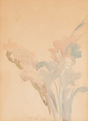 Leon Wyczółkowski (1852 Huta Miastkowska - 1936 Warszawa), Frezje, 1920