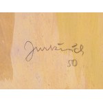 Andrzej Jurkiewicz (1907 Translator - 1967 Warsaw), Roses in a vase, 1950
