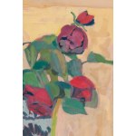 Andrzej Jurkiewicz (1907 Translator - 1967 Warsaw), Roses in a vase, 1950