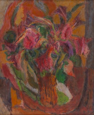 Eugeniusz Eibisch (1895 Lublin - 1987 Warszawa), Kwiaty (hipeastrum), ok. 1970