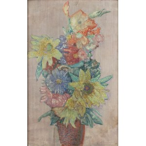 Marian Stroński (1892 Lozowa near Ternopil - 1977 Przemyśl), Flowers in a vase