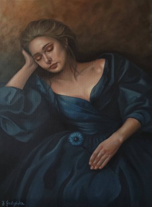 Justyna Gostyńska, Whispers of Blue Petal, 2025