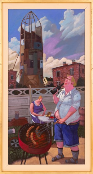 Jacek Pałucha (ur. 1966), Grillowanie w pobliżu prywatnego kosmodromu