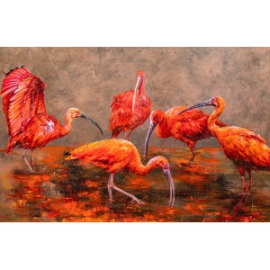 Khrystyna Hladka (ur. 1994), Red Echo of Nature, z cyklu: In the sunshine, 2025