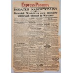 Express Poranny No. 131, May 12, Extraordinary supplement Pilsudski entered W-wa