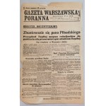 Gazeta Warszawska Poranna nr130,12V, Extraordinary supplement,Mr. Pilsudski