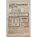 Gazeta Warszawska Poranna no. 131, 13.V. [letter proper, losses in content].
