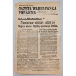 Gazeta Warszawska Poranna No. 131, 13.V., Extraordinary Supplement No. 1 [rebellion repulsed].