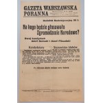 Gazeta Warszawska Poranna No. 147, 31.V., Extraordinary supplement No1 - Elections