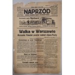 Forward, Organ of the PPS, May 14, 1926 No. 109 - Fighting in Warsaw [defect, bad condition].
