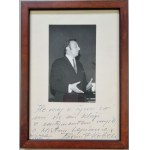 [Dedication] by Bogumil Kobiela to Gracjan Lepianka [dated 1968, framed].