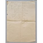 Letter to a son born in a distant home, written in the Auschwitz camp 1943.