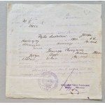 Marriage license of 1925 - Chief of Police of Vilnius P. Okr.