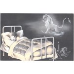 Adventures of Wojtus with the Lion [a set of? 16 illustrations for the book, drawing by S. Danillo-Dzikowa?]