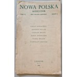 Nowa Polska, a monthly magazine. T.VI. Z.5. London 1946 [Milosz "Borders of Art" ch. 3 and 4].