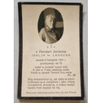 [Obituary] of Pereświt Soltan Idalja hr. Lasocka (d. 1931) [holy picture].