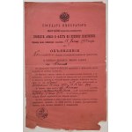 [Announcement] Mobilization Act July 18/30, 1914 [Kalisz, World War I, in Russian].