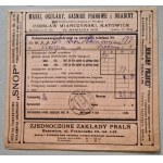 Receipt of dues for use of telephone Dr. Aron Hammerman, Cieszyn 1929 (2)