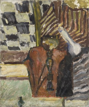 Barbara SZUBIŃSKA (ur. 1934), Martwa natura z lichtarzem, ok. 1955