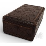 Vintage Wooden Key Box Casket.