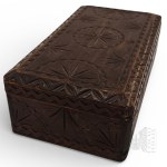 Vintage Wooden Key Box Casket.