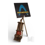 Germany Commemorative Pin of the Rheinstahl Company Miniature of a Mining Lamp