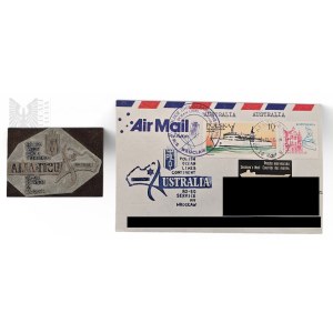 PRL Set Envelope Plus Matrix Stamp Polish Oceanic Lines Australia 1986 Polish Oceanic Lines, Stamps, Philately