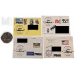 PRL Set of 4 Envelopes Plus Matrix Stamp Zakopane Polish Oceanic Lines 1980 Polish Oceanic Lines, Stamps, Philately