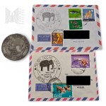 PRL Set of 2 Envelopes Plus Matrix Stamp Polish Oceanic Lines Gdynia Polish Oceanic Lines, Stamps, Philately