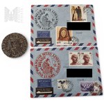 PRL Set of 2 Envelopes Plus Matrix Stamp Polish Oceanic Lines 1978 Polish Oceanic Lines, Stamps, Philately