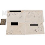 PRL Set of 4 Envelopes Plus Matrix Stamp Polish Oceanic Lines Zakopane 1980 Polish Oceanic Lines, Stamps, Philately