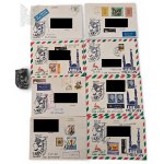 PRL Set of 8 Envelopes Plus Stamp Matrix Polish Oceanic Lines Gdansk 1982 Polish Oceanic Lines, Stamps, Philately