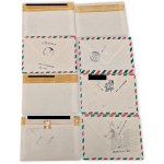 PRL Set of 8 Envelopes Plus Stamp Matrix Polish Oceanic Lines Gdansk 1982 Polish Oceanic Lines, Stamps, Philately