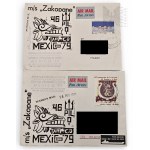 PRL Set of 2 Envelopes Polish Oceanic Lines Zakopane Mexico