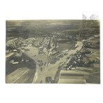 Pocz. XX century. - Aerial photograph of the Port of Kozelsk (Cosel), Gliwice Canal (Silesia); Opole Loading and Storage Company Albert Koerber m. b. H.; Seal of the Kozelsk Land Museum