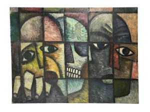 Barbara Dyja (ur. 1930) - Obraz “Dożywotnie Więzienie”, Olej na Płótnie