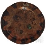 PRL(?) Copper Poster Profile Woman Girl Metalwork?