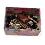 Box of Miscellaneous - Cufflinks, Pendants, Clasps, Vintage Jewelry Mix.