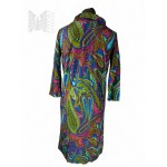 Vintage Green and Purple Paisley Dress