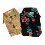 Two Shirts Beige Size 15/16, 50% Polyester, 50% Acrylic, Rose 100% Acrylic