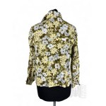 Vintage Greenish Shirt with Yellow Flowers
