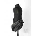 Black Backpack Bag in Leather-like Material