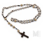 Catholic Rosary of White Beads