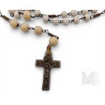 Catholic Rosary of White Beads
