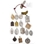 Set of 18 Religious Medals in Metal Box Our Lady of Czestochowa