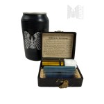 Pocz. 20th c. - Achromatic Universal Pocket Microscope with Samples, Paul Waechter Optical Institute in Berlin.