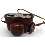 Germany Analog Photo Camera Dacora in Vintage Leather Case