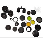 Collection of Photo Accessories Lenses, Caps, Vintage Filters