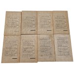 France - Set of 8 issues of the periodical "Historical Notebooks" from 1963-1971, published by the Literary Institute in Paris; Library of Culture